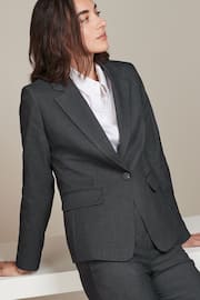 Grey Tailored Single Breasted Jacket - Image 3 of 6