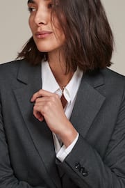 Grey Tailored Single Breasted Jacket - Image 5 of 6