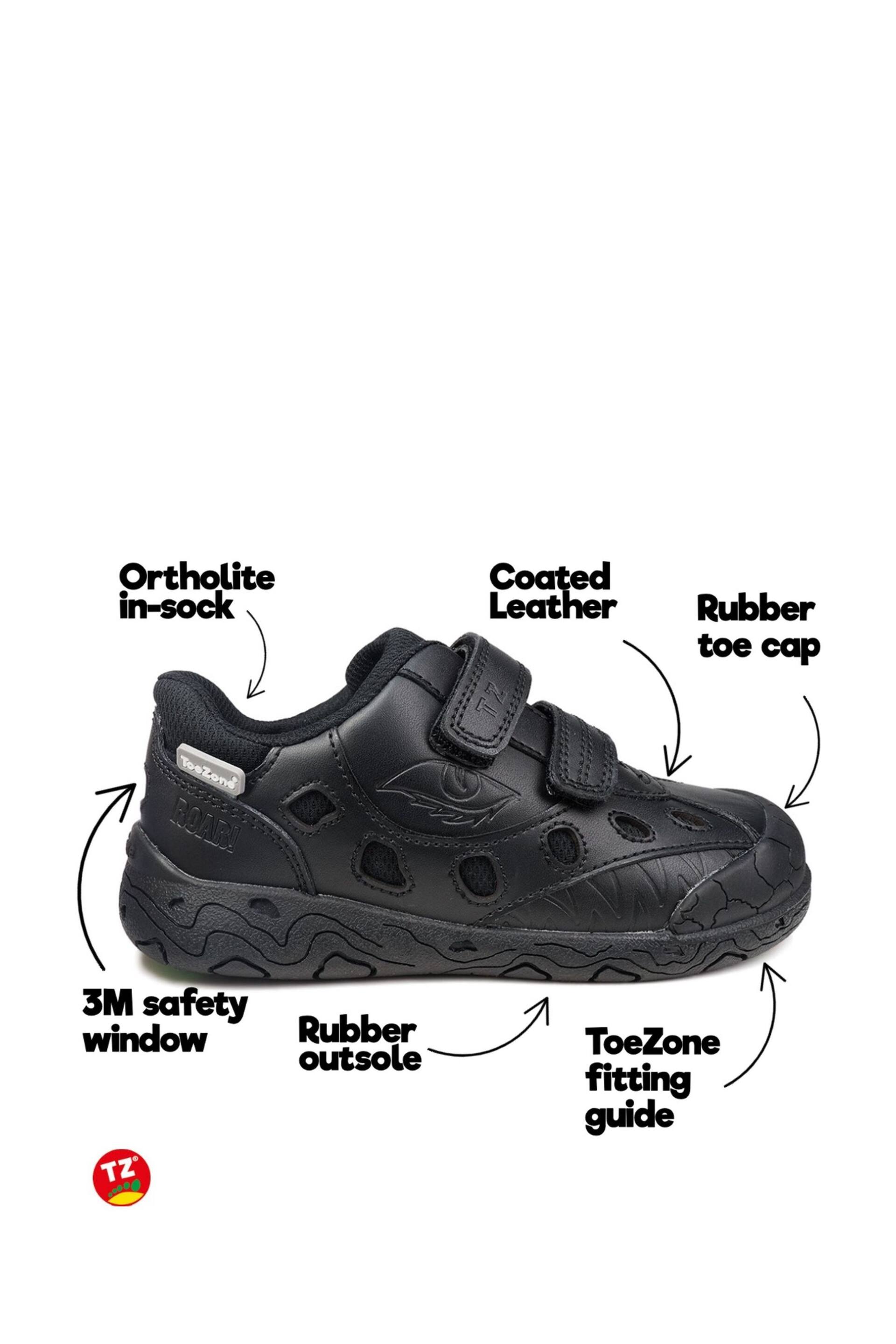 Toezone Jay Black Dinosaur Eco Friendly Ortholite Shoe - Image 7 of 11