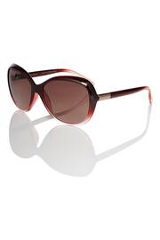 Ted Baker Gradient Wine Red Oversized Graduated Fashion Frame Sunglasses - Image 1 of 5