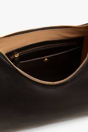 Jasper Conran London Beatrix Scoop Leather Hobo Bag - Image 3 of 4