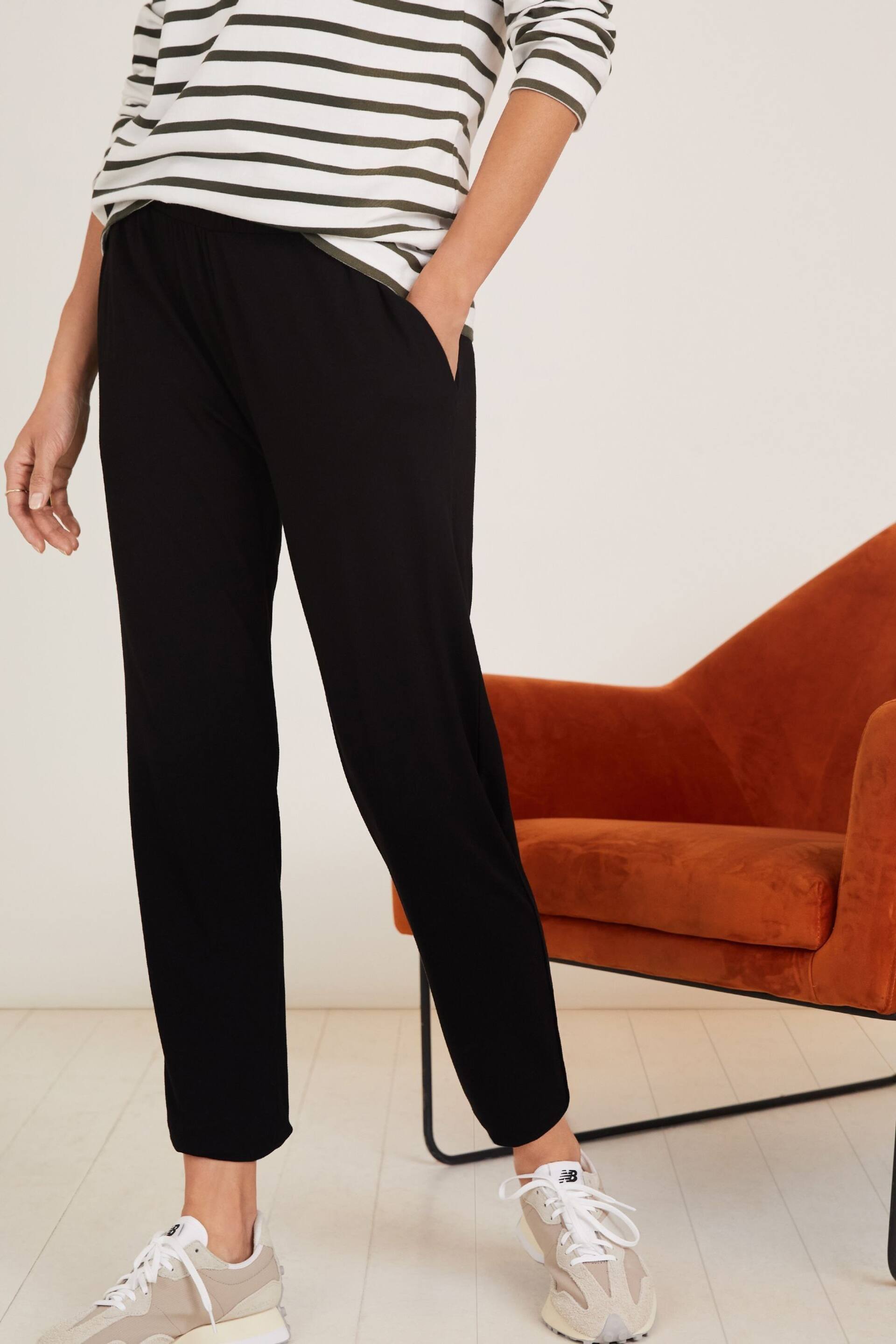 Baukjen Neath Black Trousers with Lenzing™ Ecovero™ - Image 3 of 4