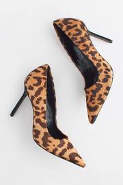 Leopard Forever Comfort® Leather Point Toe Court Shoes - Image 3 of 7