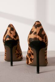 Leopard Forever Comfort® Leather Point Toe Court Shoes - Image 4 of 7