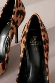 Leopard Forever Comfort® Leather Point Toe Court Shoes - Image 6 of 7