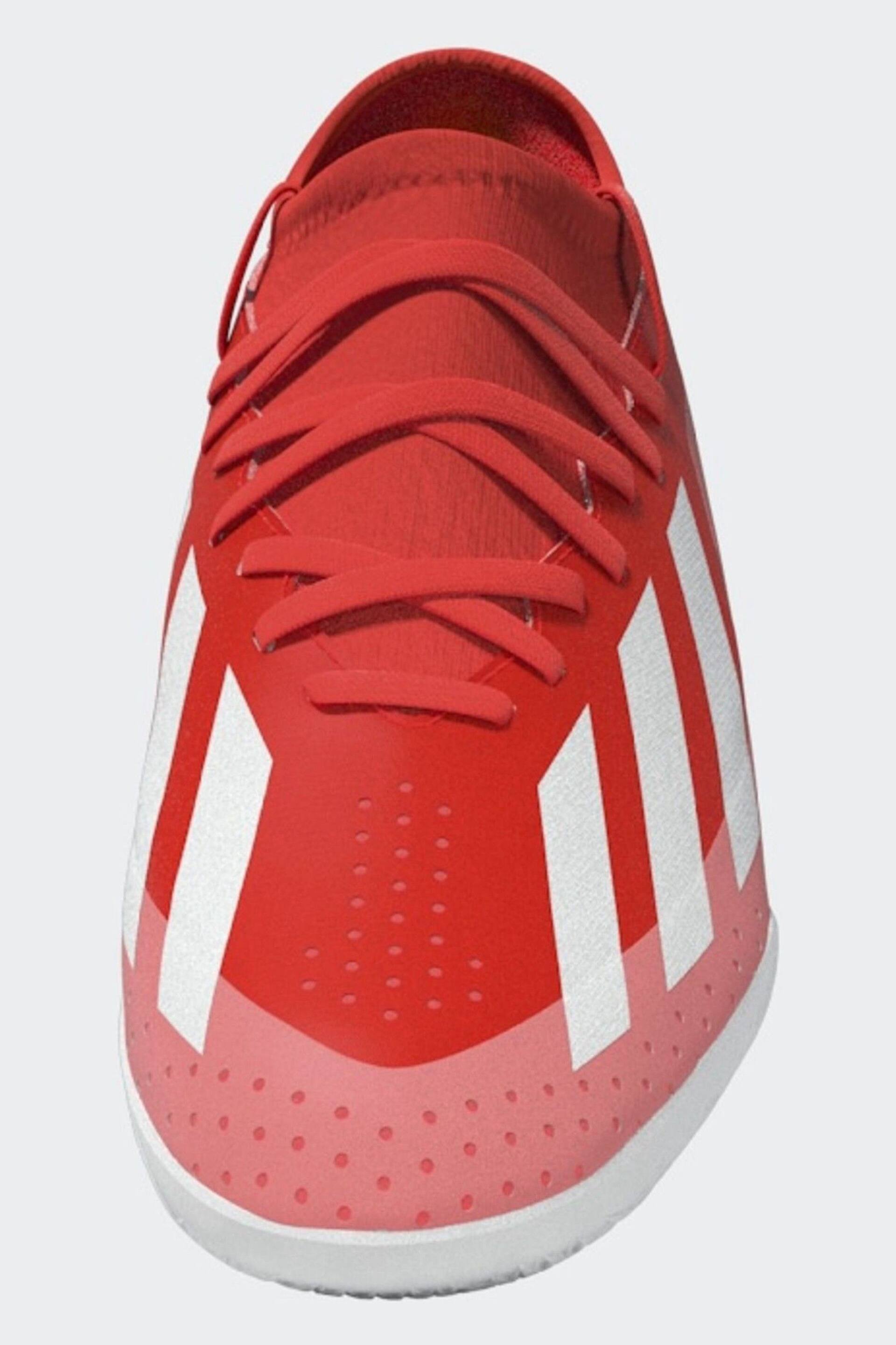 adidas Red/White Football X Crazyfast League Indoor Kids Boots - Image 14 of 20