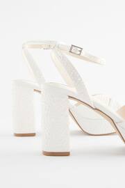 Ivory Forever Comfort® Wedding Pearl Platform Bridal Ivory Sandals - Image 8 of 9