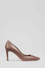 LK Bennett Floret Leather Pointed Court Shoes - Image 1 of 4