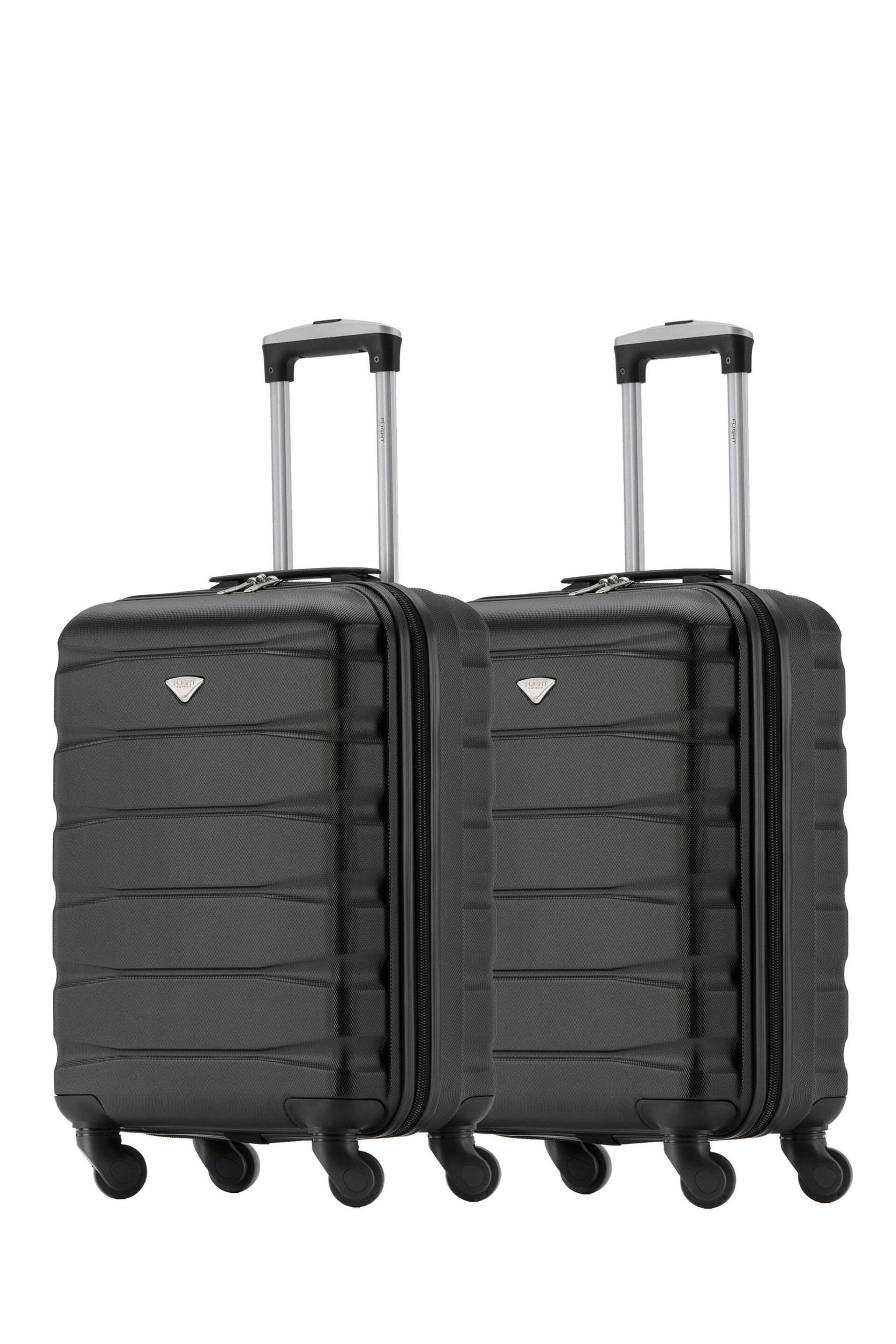 Flight Knight Ryanair Priority 4 Wheel ABS Hard Case Cabin Carry On Suitcase 55x40x20cm  Set Of 2 - Image 1 of 9