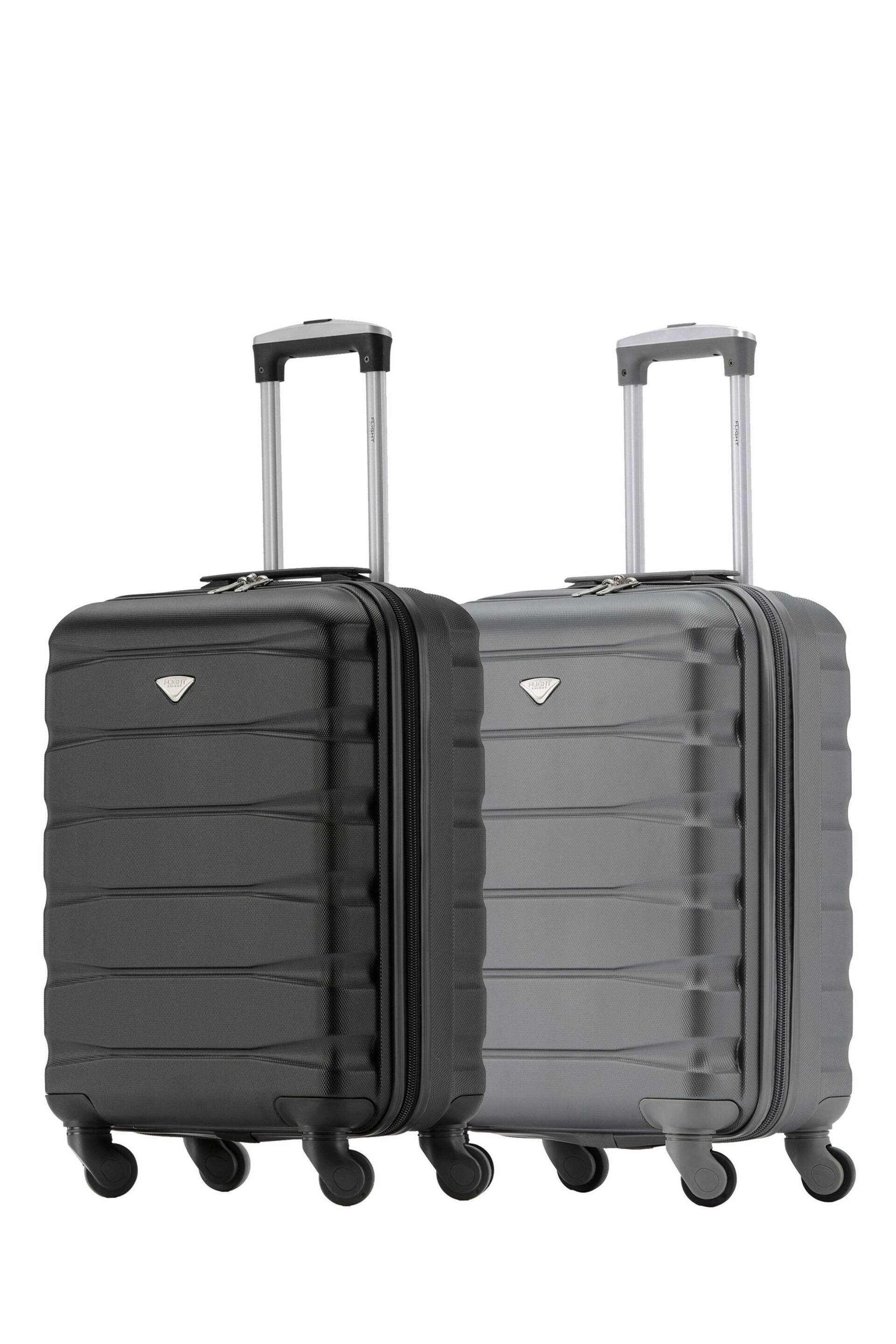 Flight Knight Ryanair Priority 4 Wheel ABS Hard Case Cabin Carry On Suitcase 55x40x20cm  Set Of 2 - Image 1 of 8