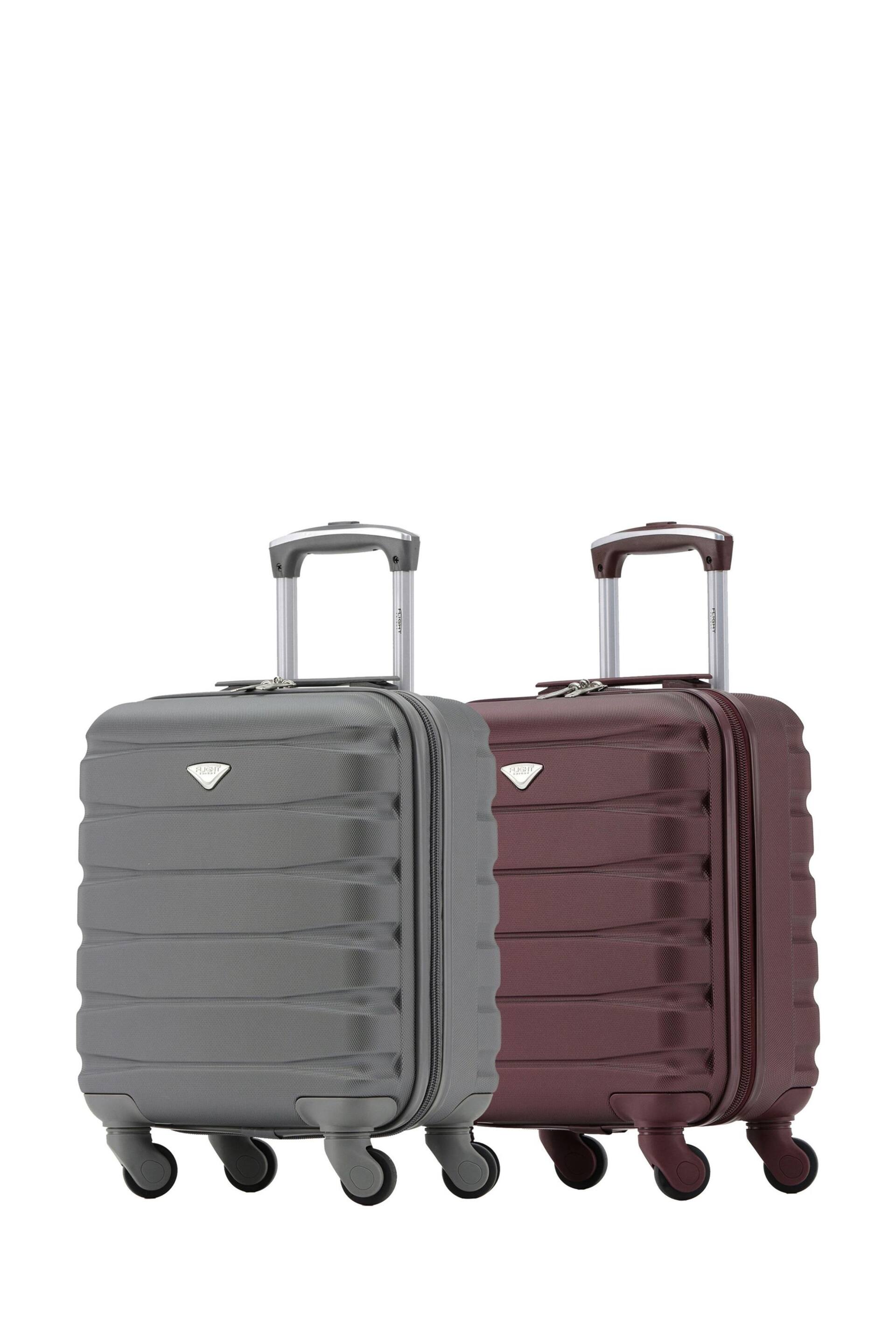 Flight Knight EasyJet Underseat 45x36x20cm 4 Wheel ABS Hard Case Cabin Carry On Suitcase Set Of 2 - Image 2 of 3
