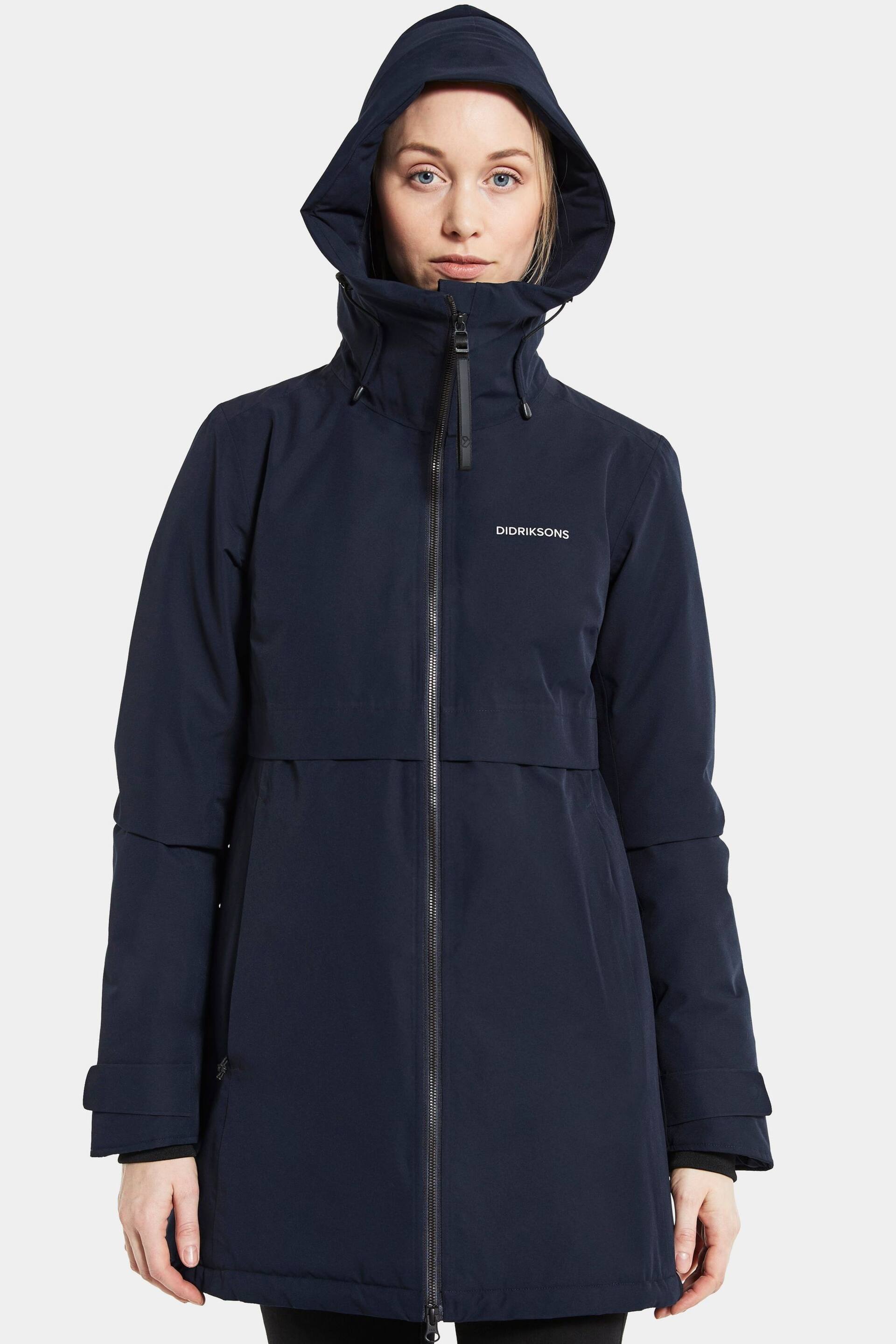 Didriksons Blue Helle Wns Parka 5 Jacket - Image 3 of 4