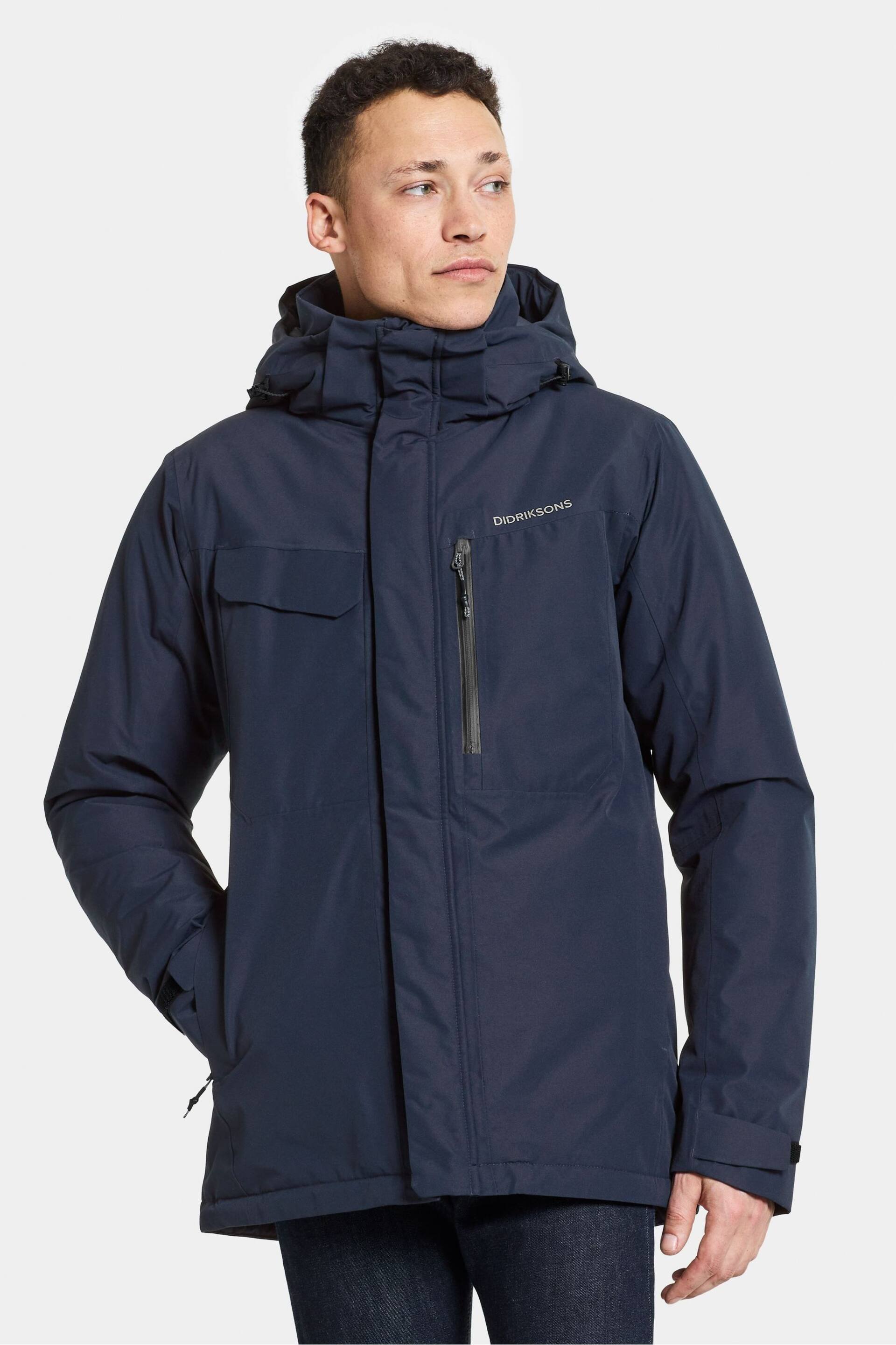 Didriksons Unisex Blue Stefan Jacket - Image 1 of 4