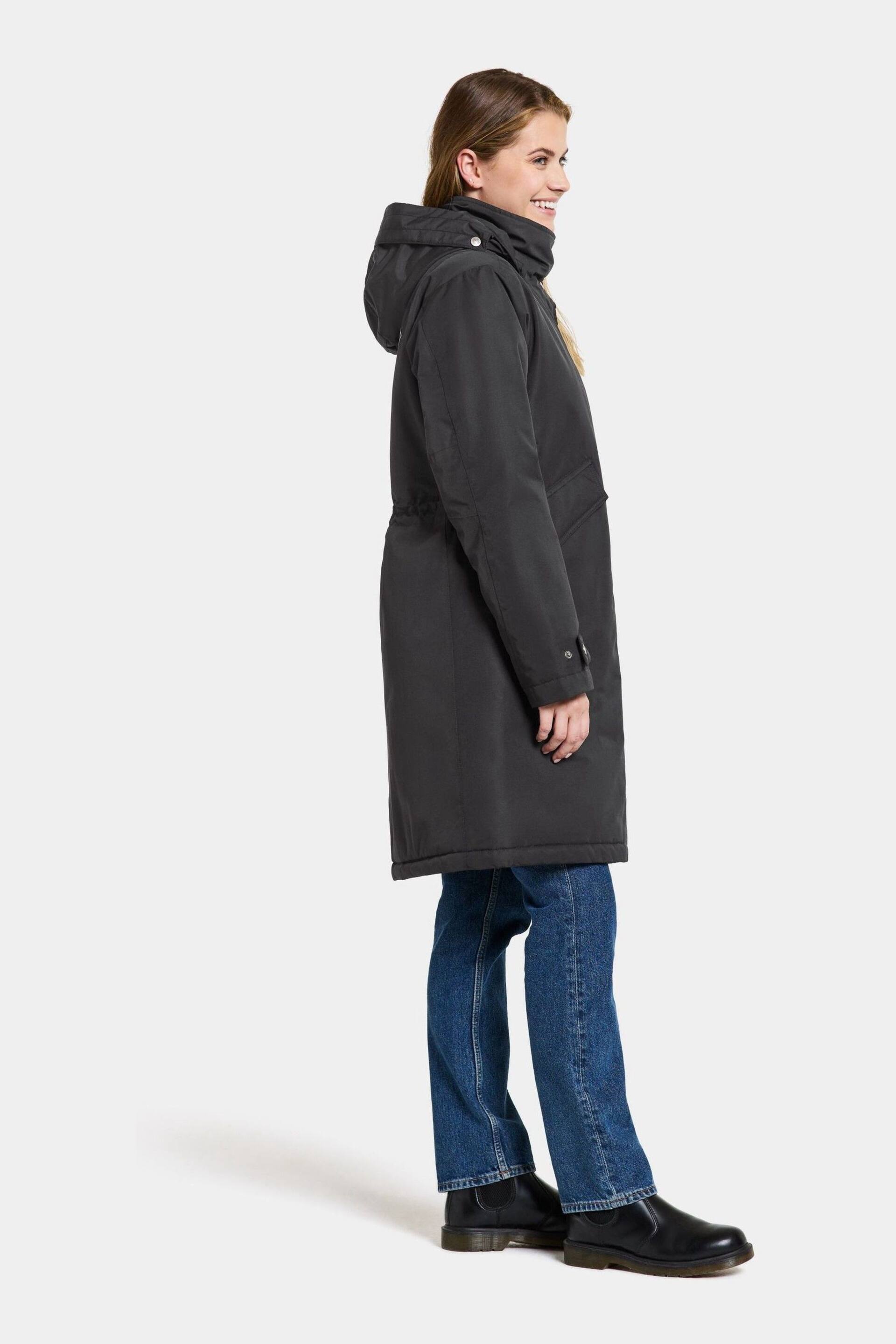 Didriksons Josefine Wns Parka 2 Black Jacket - Image 4 of 4