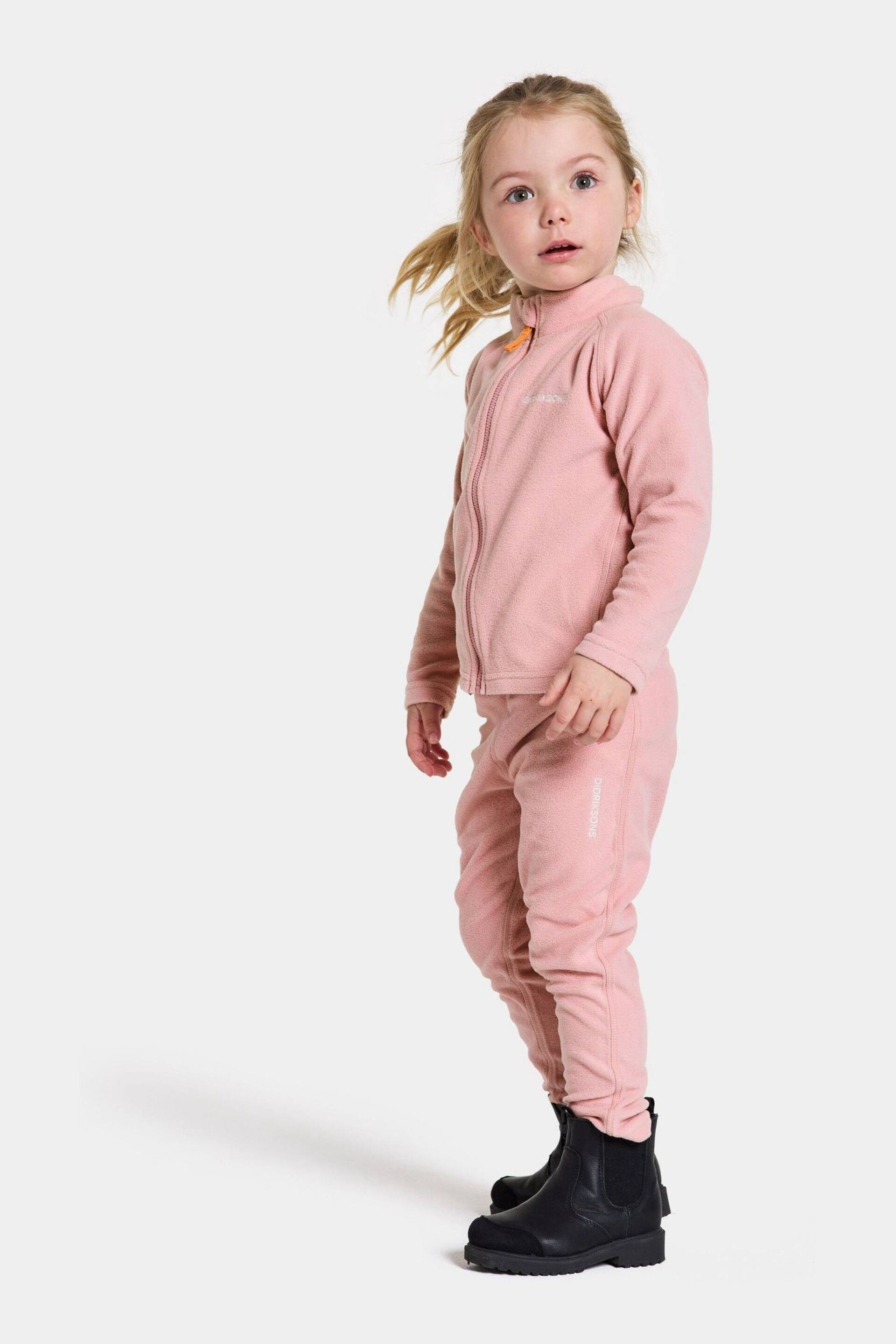 Didriksons Kids Pink Monte Joggers - Image 3 of 4