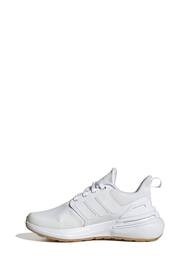 adidas White Sportswear Kids Rapidasport Bounce Lace Trainers - Image 2 of 9