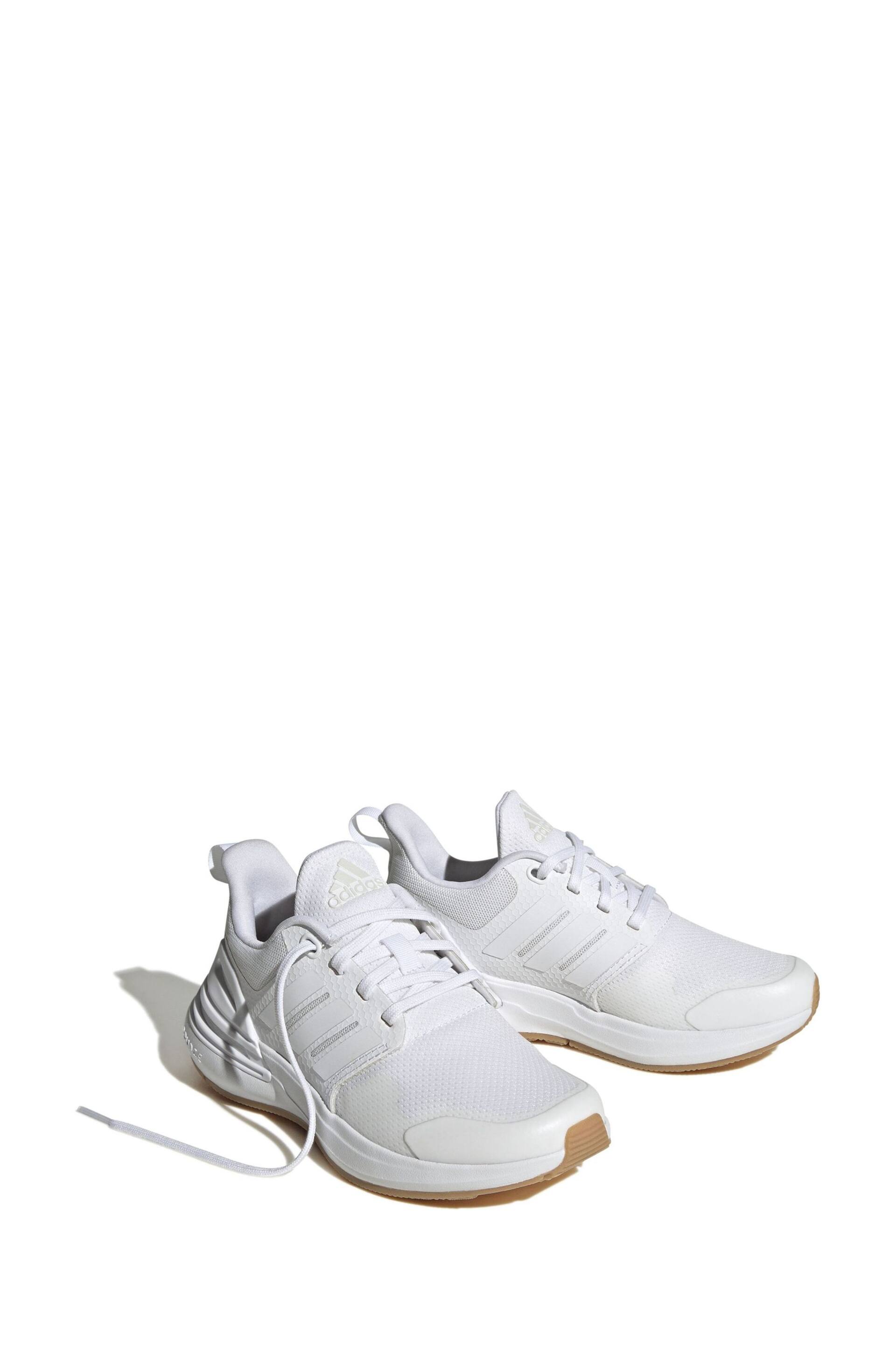 adidas White Sportswear Kids Rapidasport Bounce Lace Trainers - Image 3 of 9