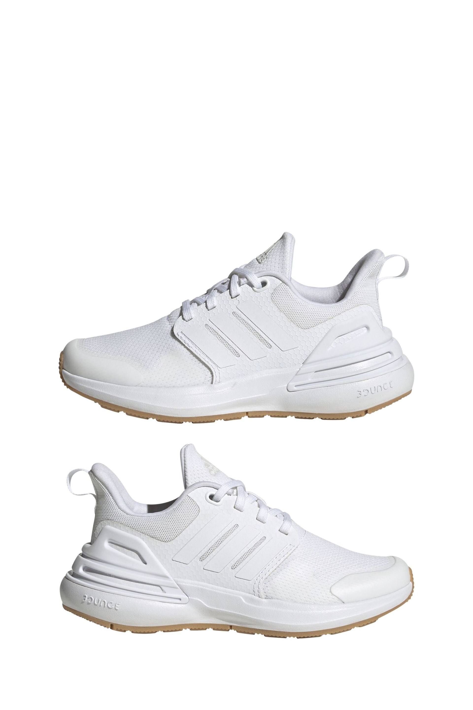 adidas White Sportswear Kids Rapidasport Bounce Lace Trainers - Image 5 of 9