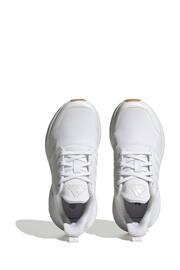 adidas White Sportswear Kids Rapidasport Bounce Lace Trainers - Image 6 of 9