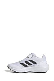adidas White Sportswear Runfalcon 3.0 Elastic Lace Top Strap Trainers - Image 2 of 9