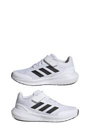 adidas White Sportswear Runfalcon 3.0 Elastic Lace Top Strap Trainers - Image 4 of 9