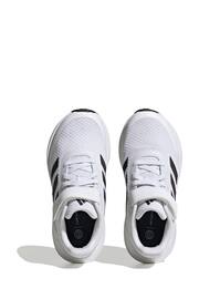 adidas White Sportswear Runfalcon 3.0 Elastic Lace Top Strap Trainers - Image 6 of 9