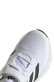 adidas White Sportswear Runfalcon 3.0 Elastic Lace Top Strap Trainers - Image 8 of 9