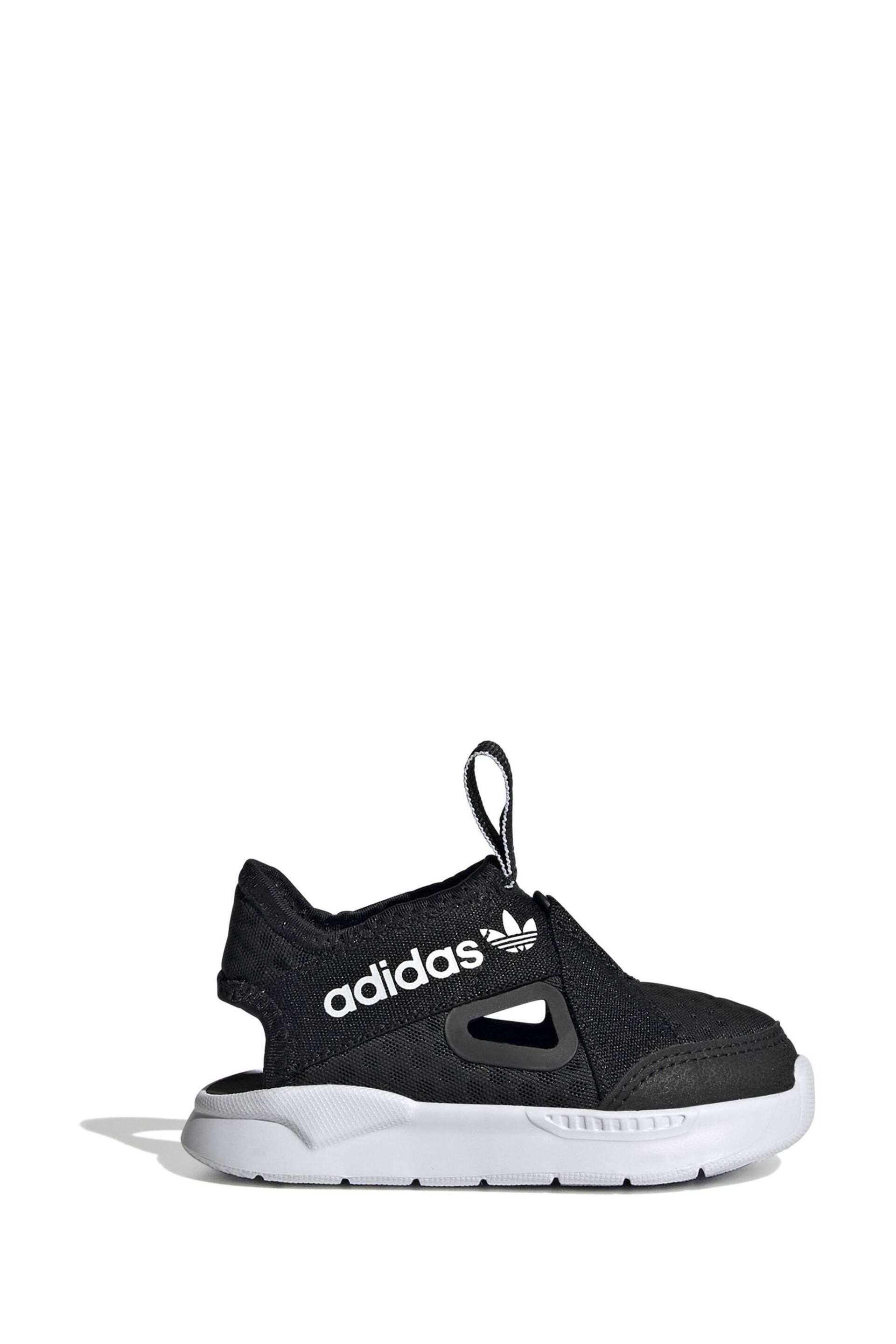 adidas Originals 360 Infant Black Sandals - Image 1 of 8