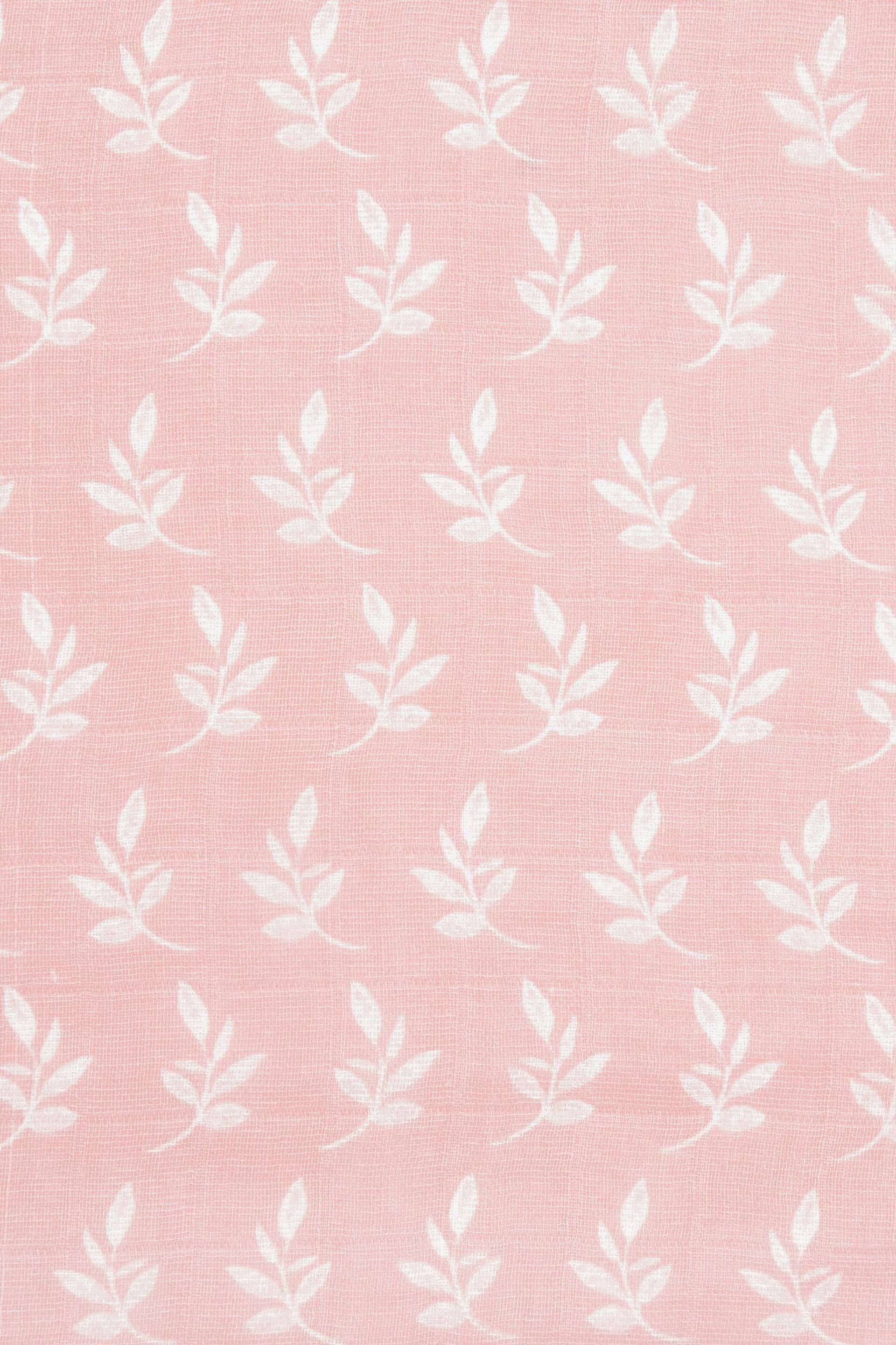 aden + anais Pink Organic Cotton Muslin Blankets 2 Pack - Image 4 of 4