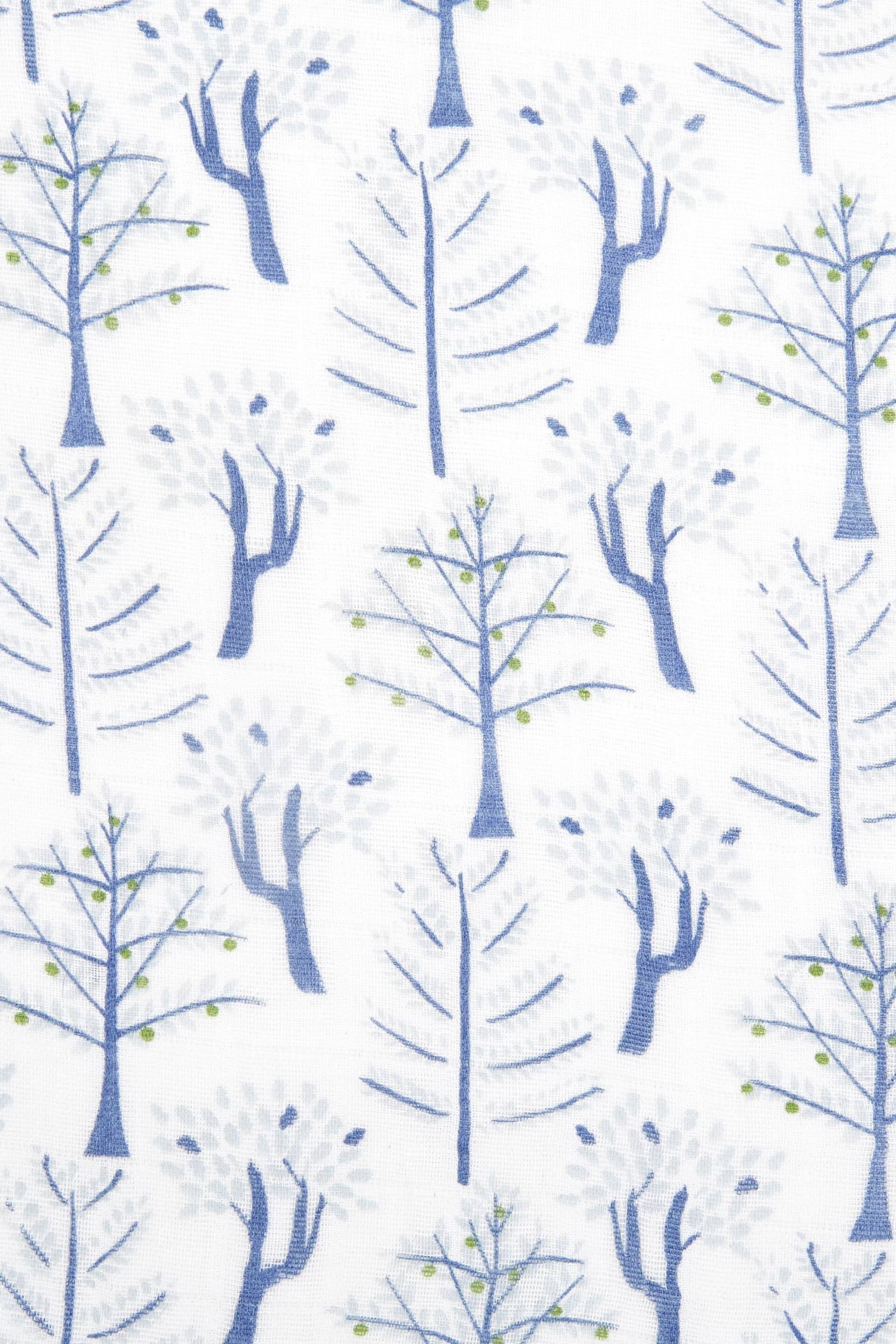 aden + anais Blue Organic Cotton Muslin Blankets 4 Pack - Image 4 of 8