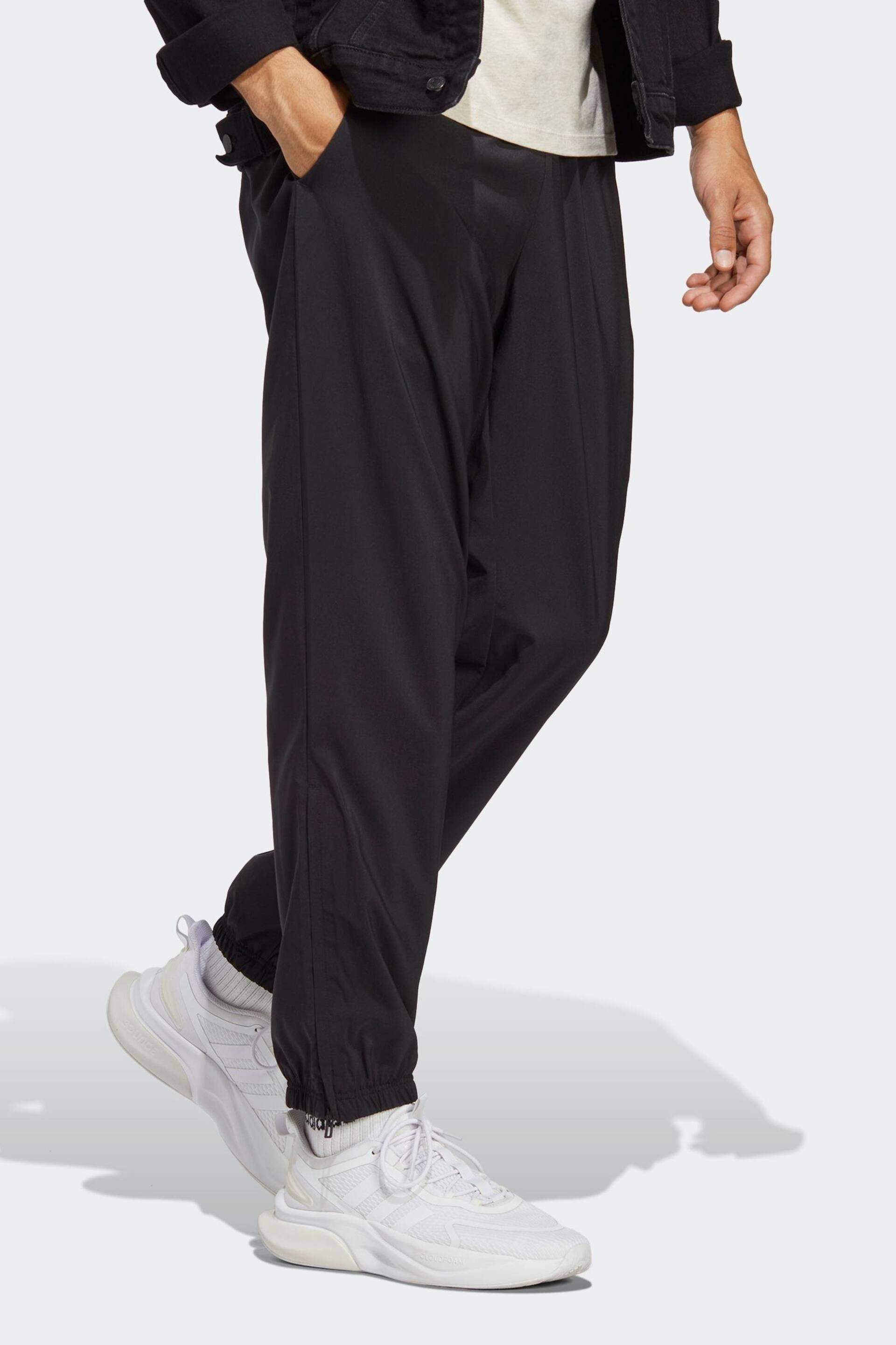 adidas Black Sportswear AEROREADY Essentials Stanford Elastic Cuff Joggers - Image 3 of 6