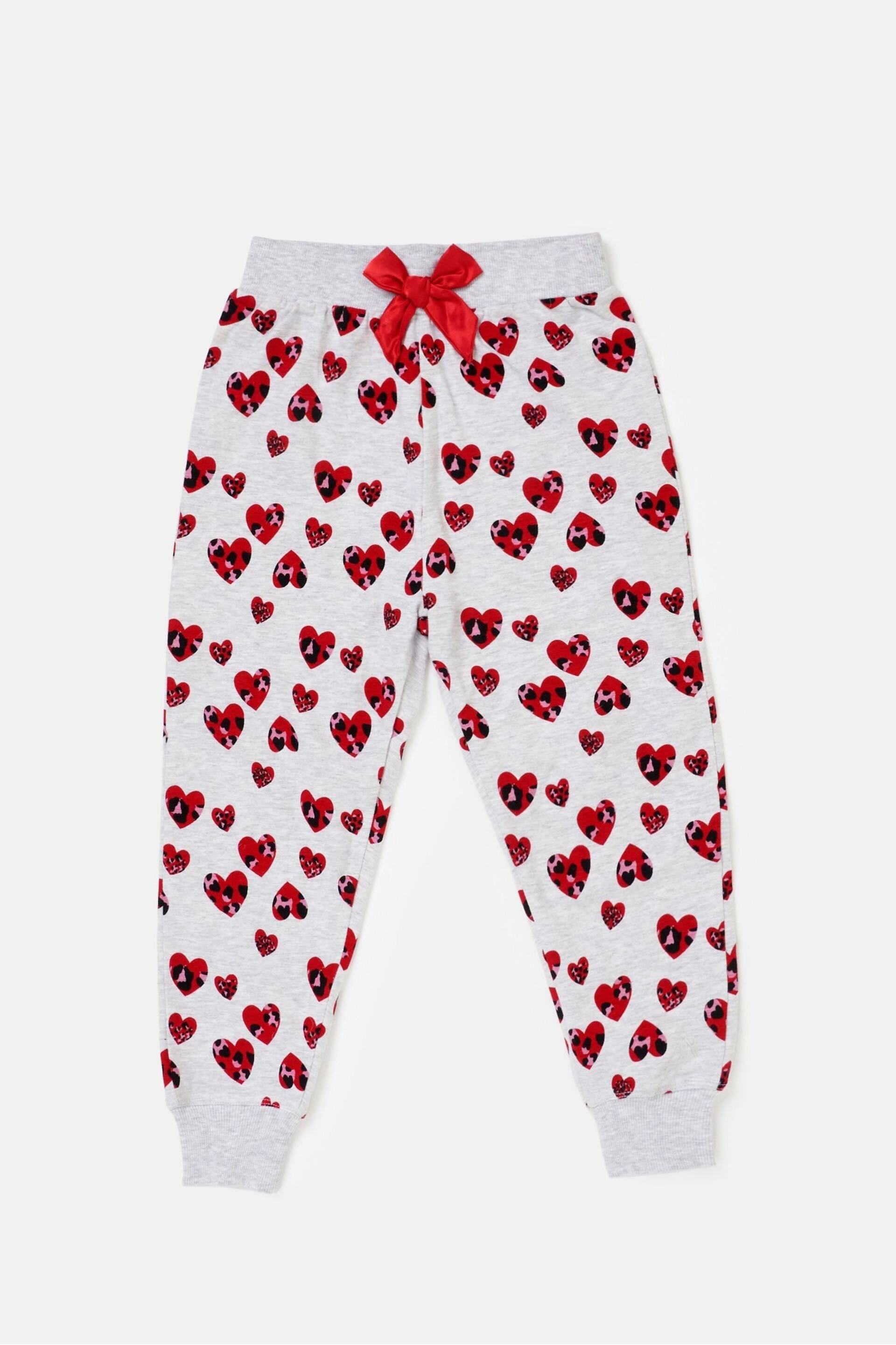 Angel & Rocket Grey Stella Heart Leopard Pyjamas - Image 5 of 5