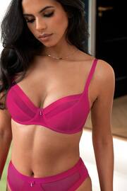 Pour Moi Pink Non Padded Viva Luxe Underwired Bra - Image 3 of 5