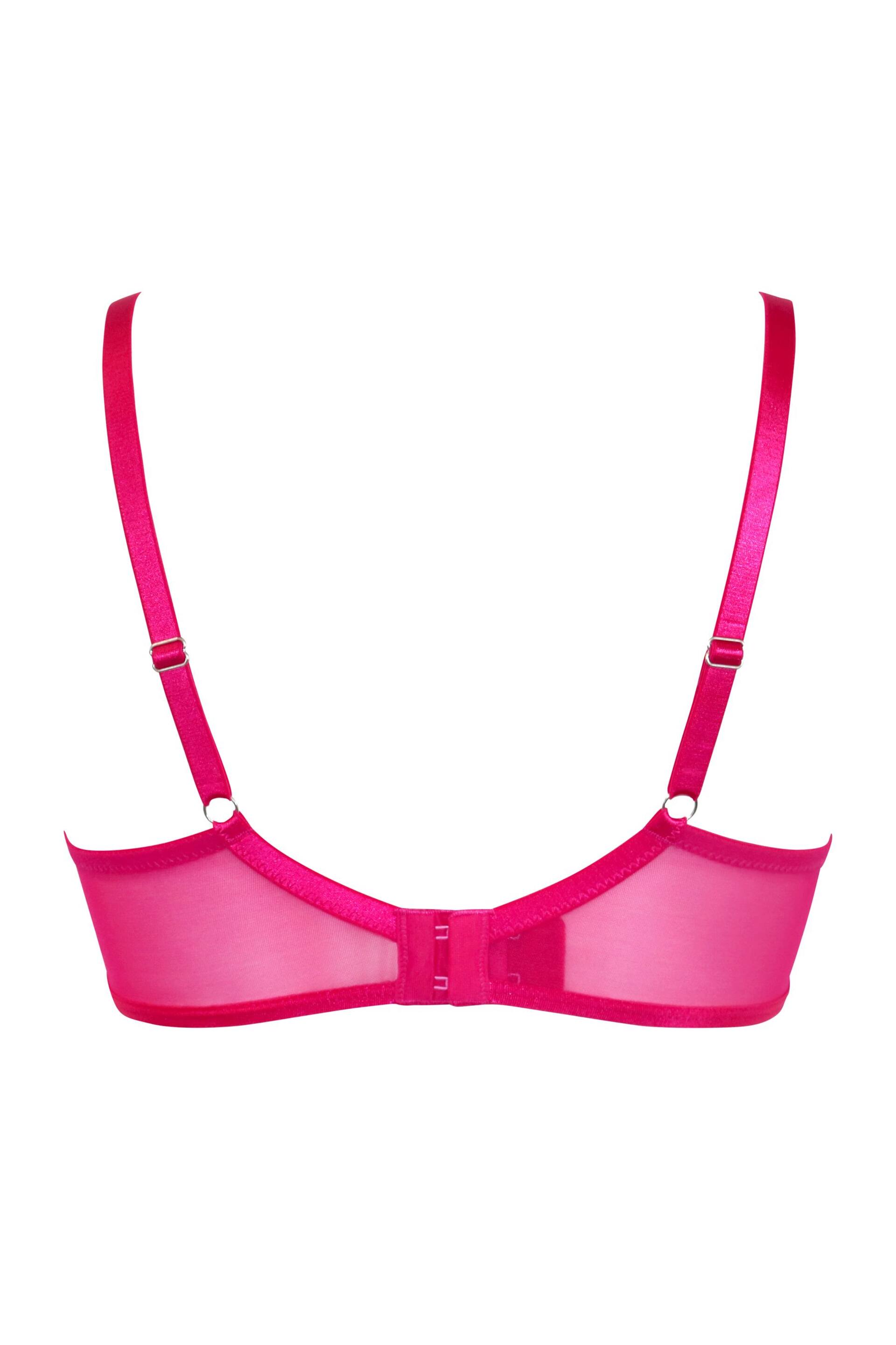 Pour Moi Pink Non Padded Viva Luxe Underwired Bra - Image 5 of 5