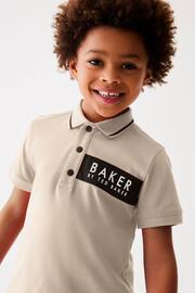 Baker by Ted Baker Nylon Panel Polo Shirt - Image 3 of 4