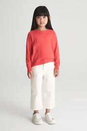 Reiss Coral Audrey Senior Crew Neck Knitted Jumper - Image 3 of 7