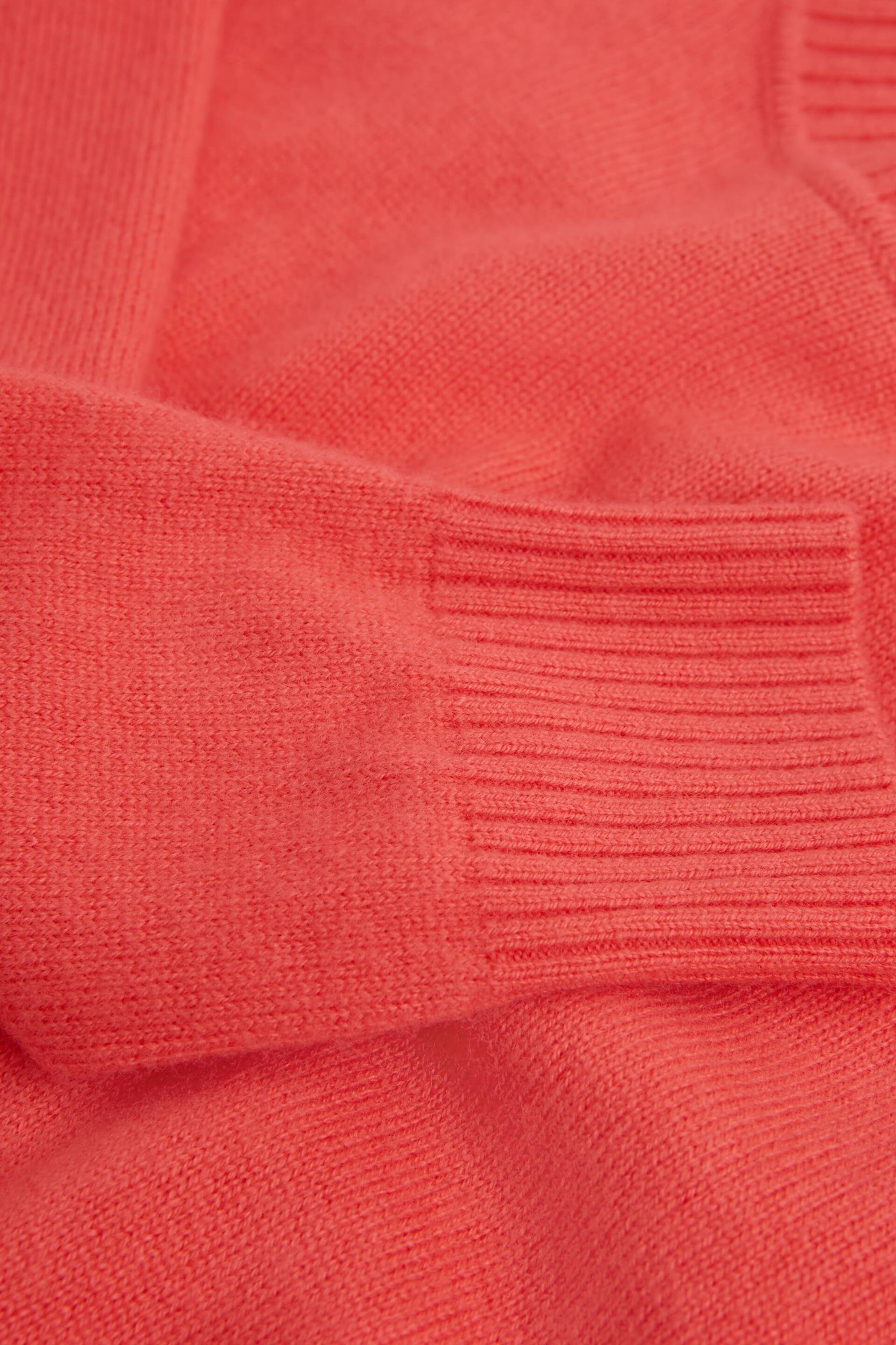 Reiss Coral Audrey Senior Crew Neck Knitted Jumper - Image 7 of 7