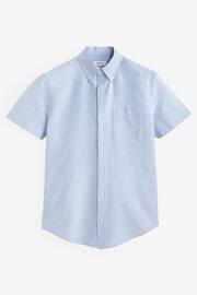 White/Blue/Navy 3 Pack Short Sleeve Oxford Shirt 3 Pack - Image 4 of 10