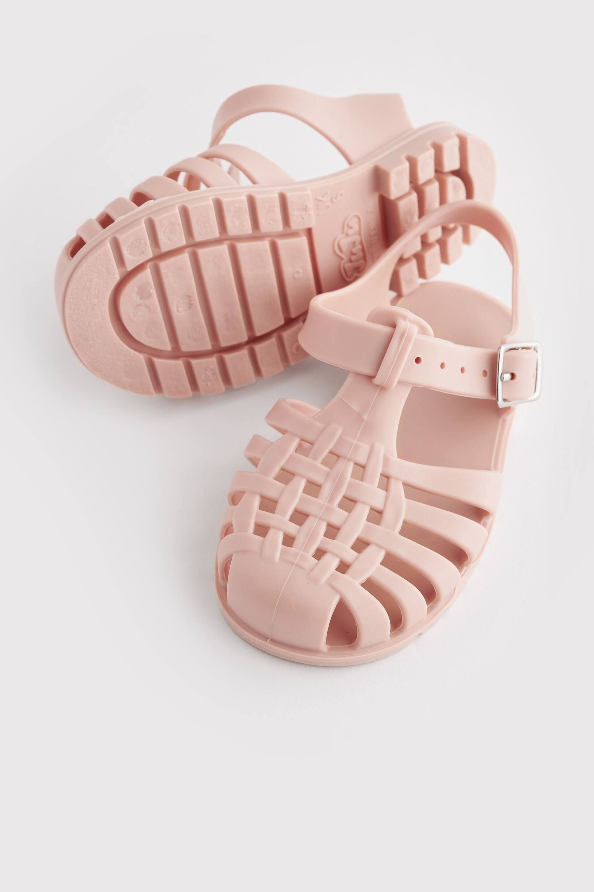 Pink Jelly Fisherman Sandals - Image 3 of 5