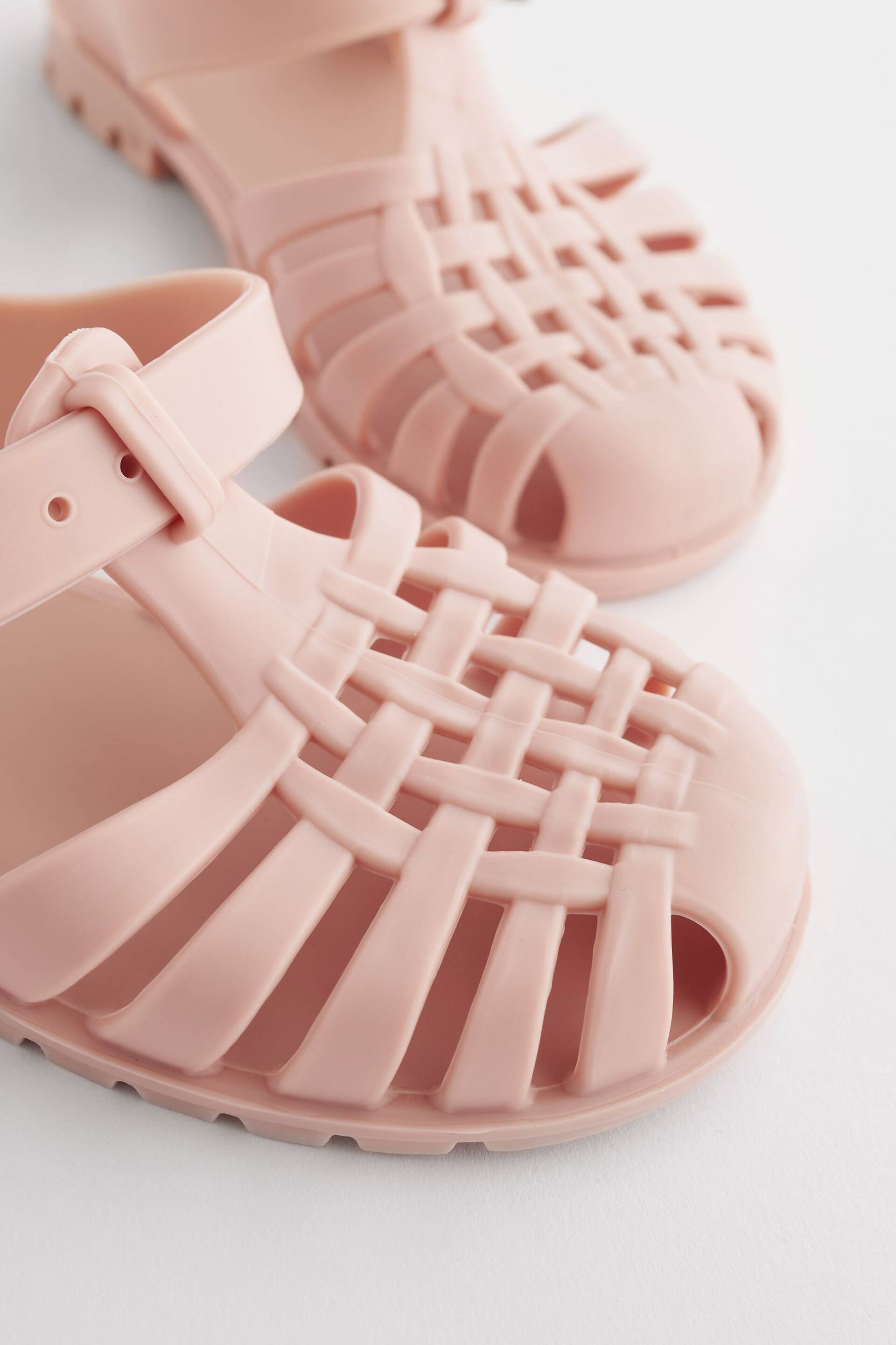 Pink Jelly Fisherman Sandals - Image 4 of 5