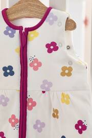 Jewel Floral 2.5 Tog Baby 100% Cotton Removable Sleeves Sleep Bag - Image 5 of 9