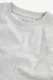 Grey Marl Cotton Short Sleeve T-Shirt (3-16yrs) - Image 3 of 3