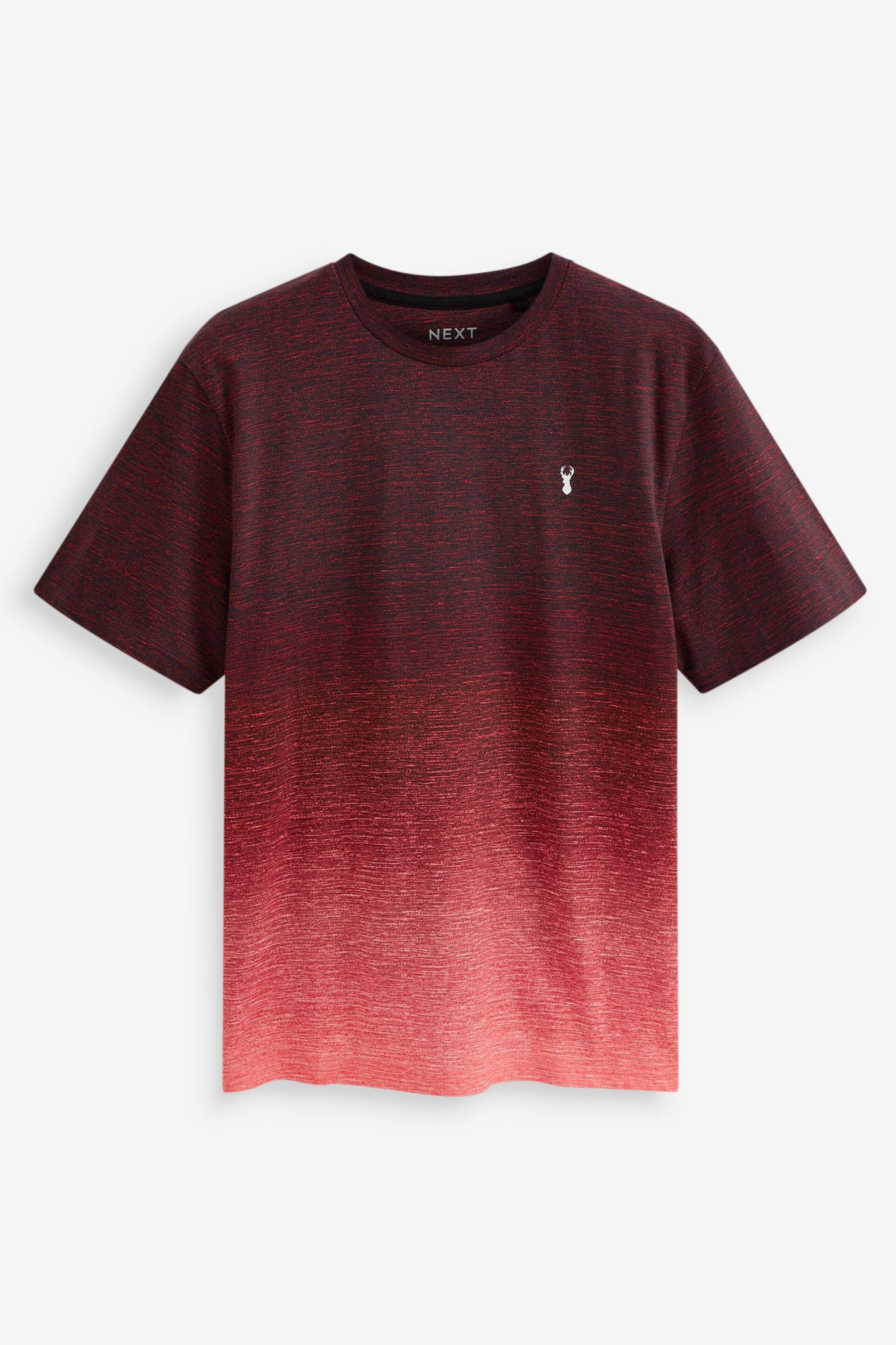 Coral Red Stag Dip Dye T-Shirt - Image 5 of 5