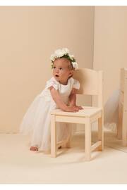 Angel & Rocket White Lace Bodice Baby Dress - Image 1 of 4