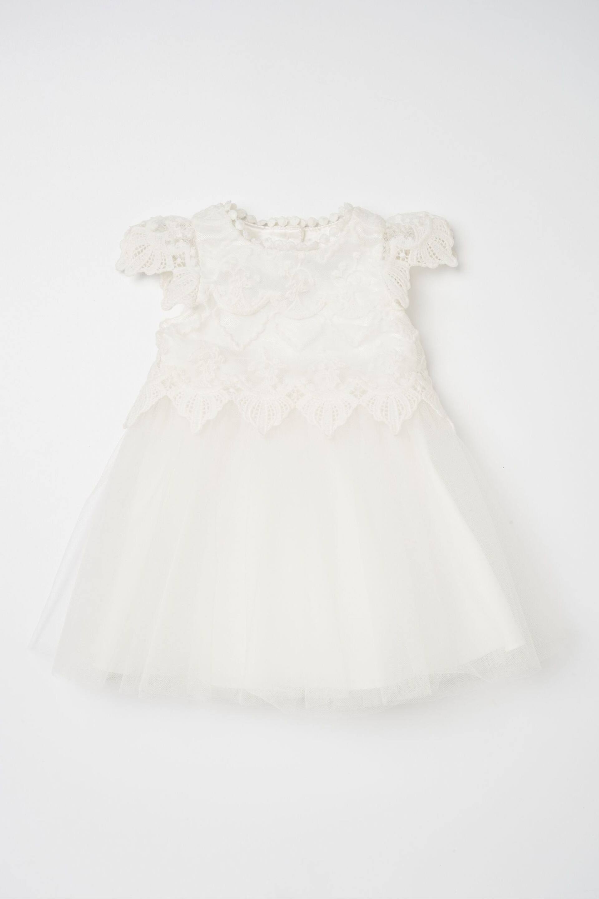 Angel & Rocket White Lace Bodice Baby Dress - Image 2 of 4