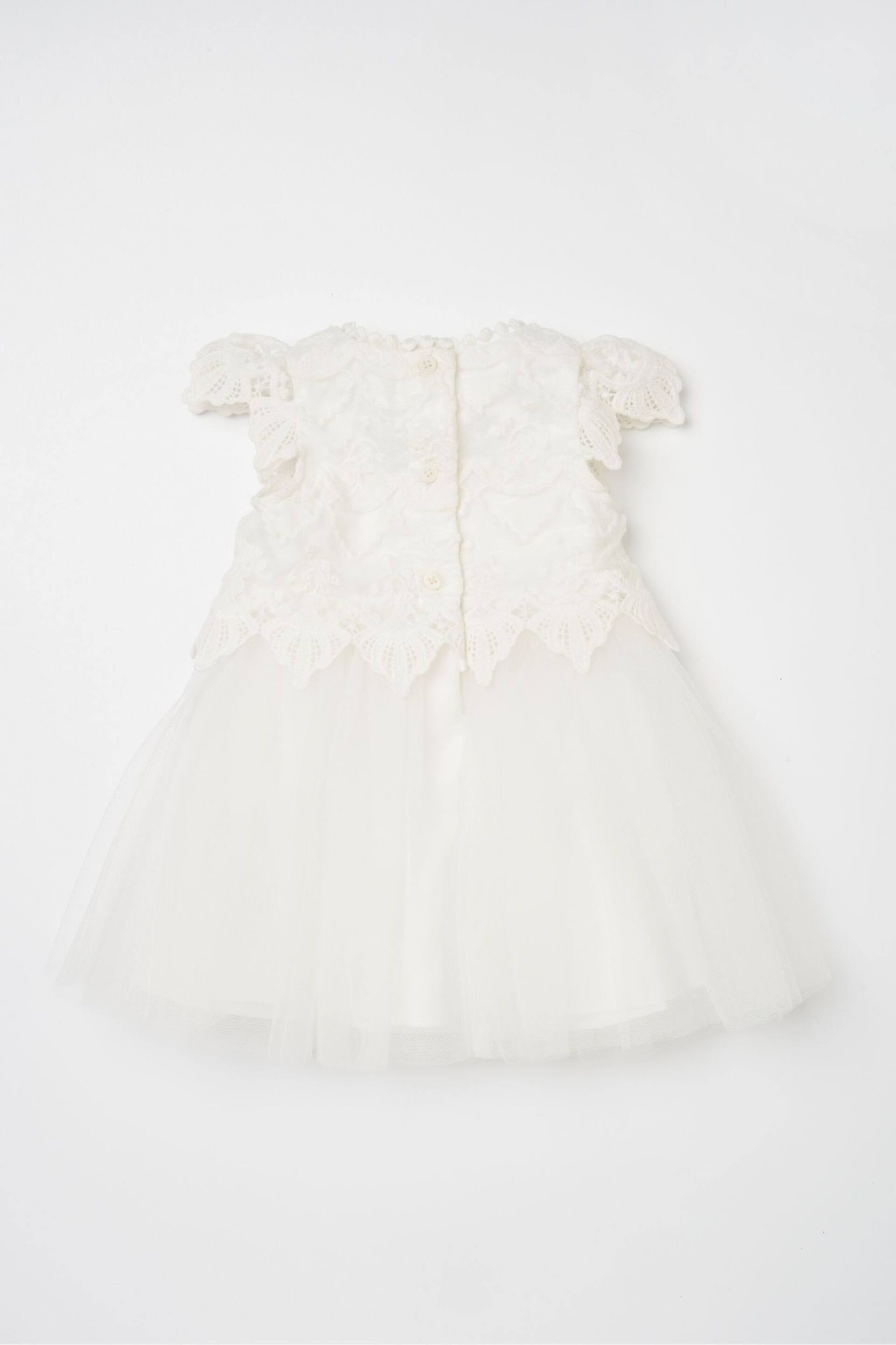 Angel & Rocket White Lace Bodice Baby Dress - Image 3 of 4