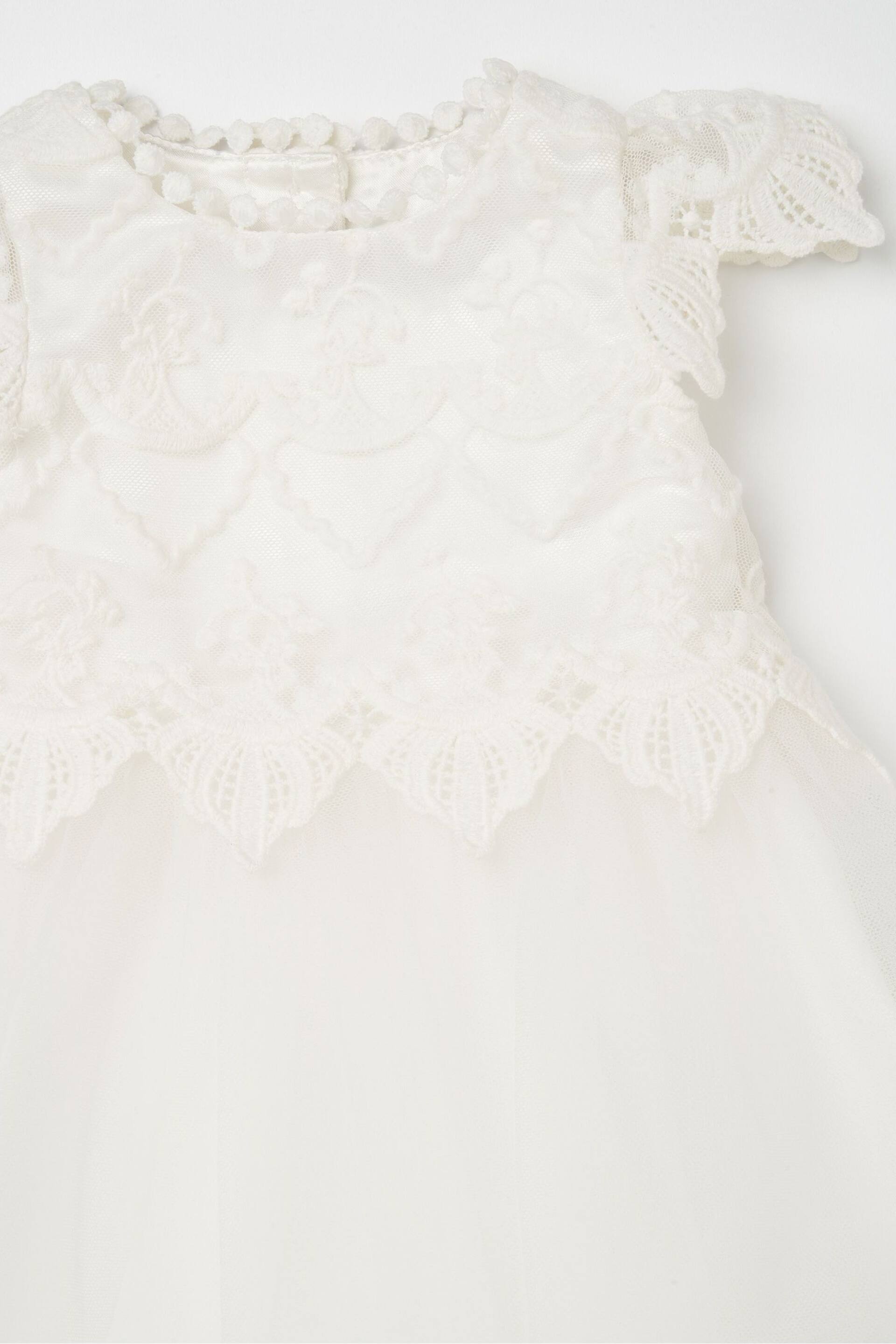 Angel & Rocket White Lace Bodice Baby Dress - Image 4 of 4