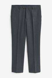 Charcoal Grey Slim fit Puppytooth Fabric Suit: Trousers - Image 6 of 7