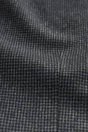 Charcoal Grey Puppytooth Fabric Suit Waistcoat - Image 9 of 11