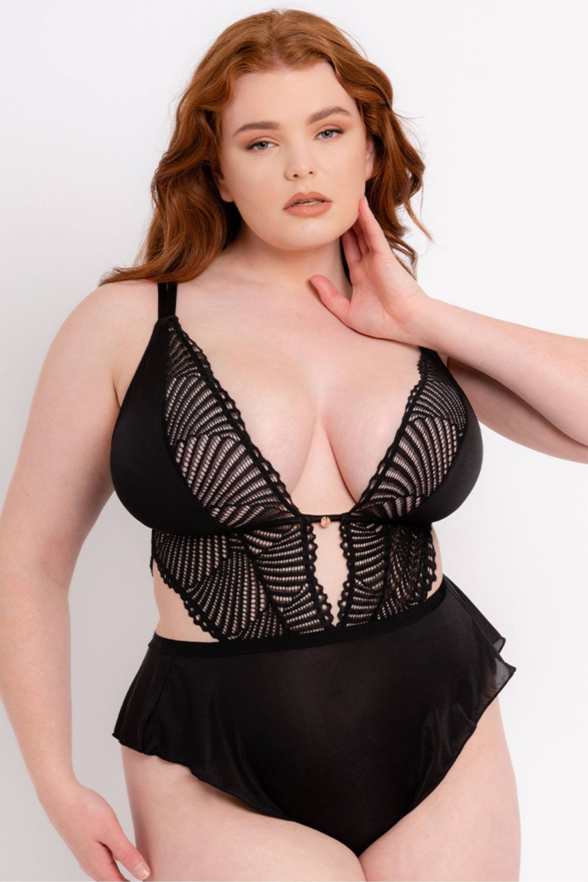 Curvy Kate Scantilly After Hours Stretch Lace Black Body - Image 1 of 3